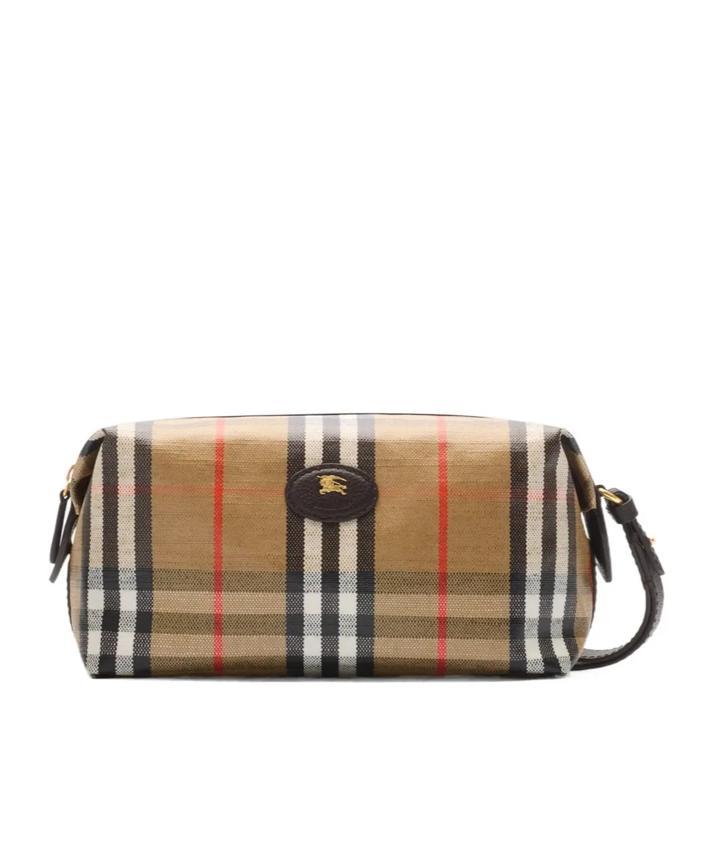 Burberry Highlands Checked Wash Bag