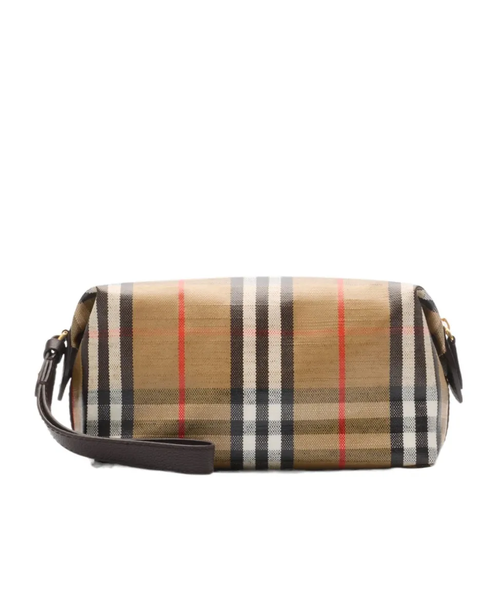 Burberry Highlands Checked Wash Bag
