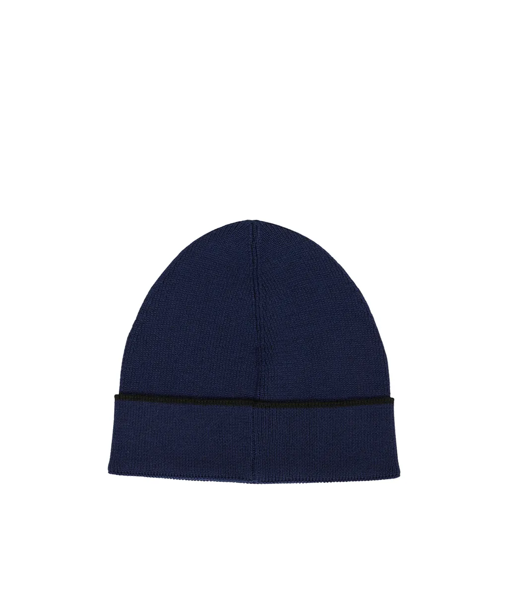 Logo-Detail Fringed Beanie Set