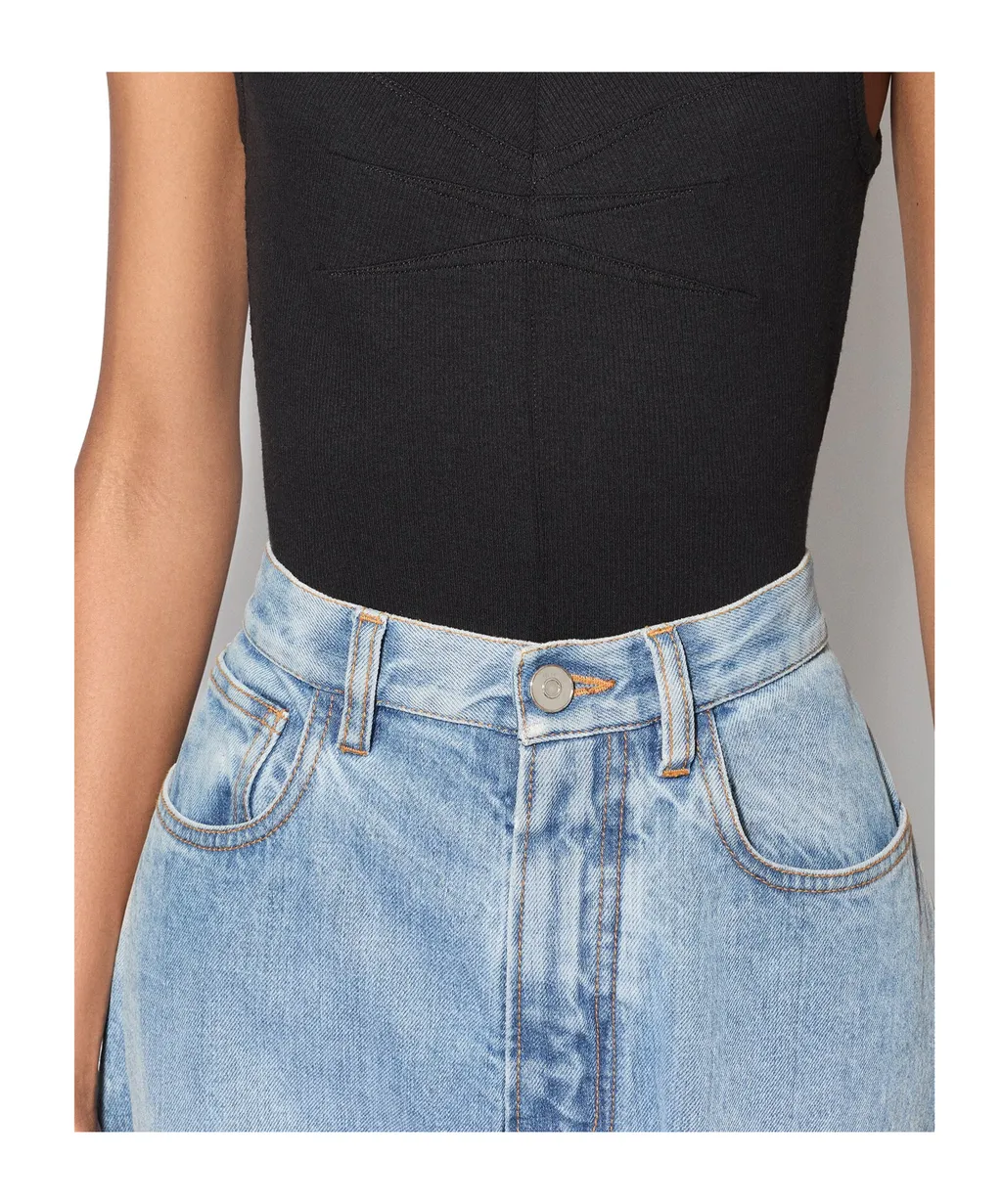 AlaÏA Round Denim Pants