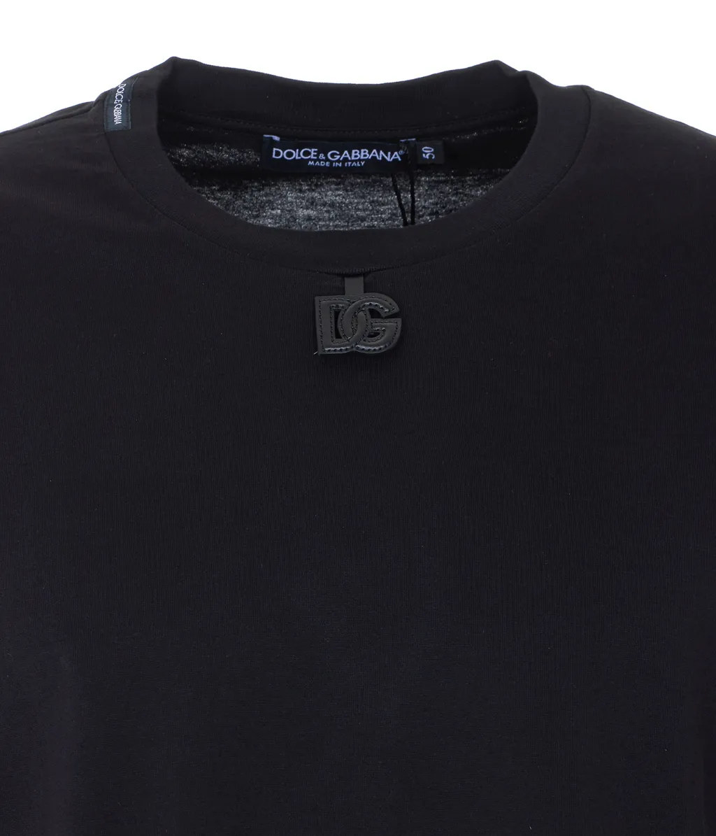 Dolce & Gabbana Logo Patch Crewneck T-Shirt