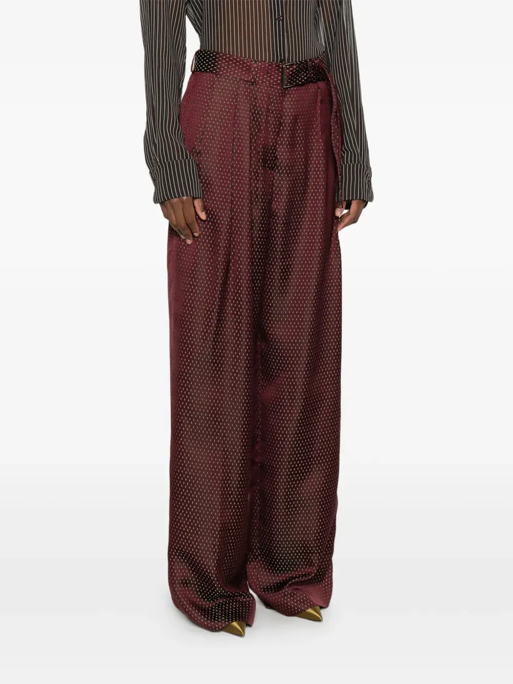 Patterned Casual Pants