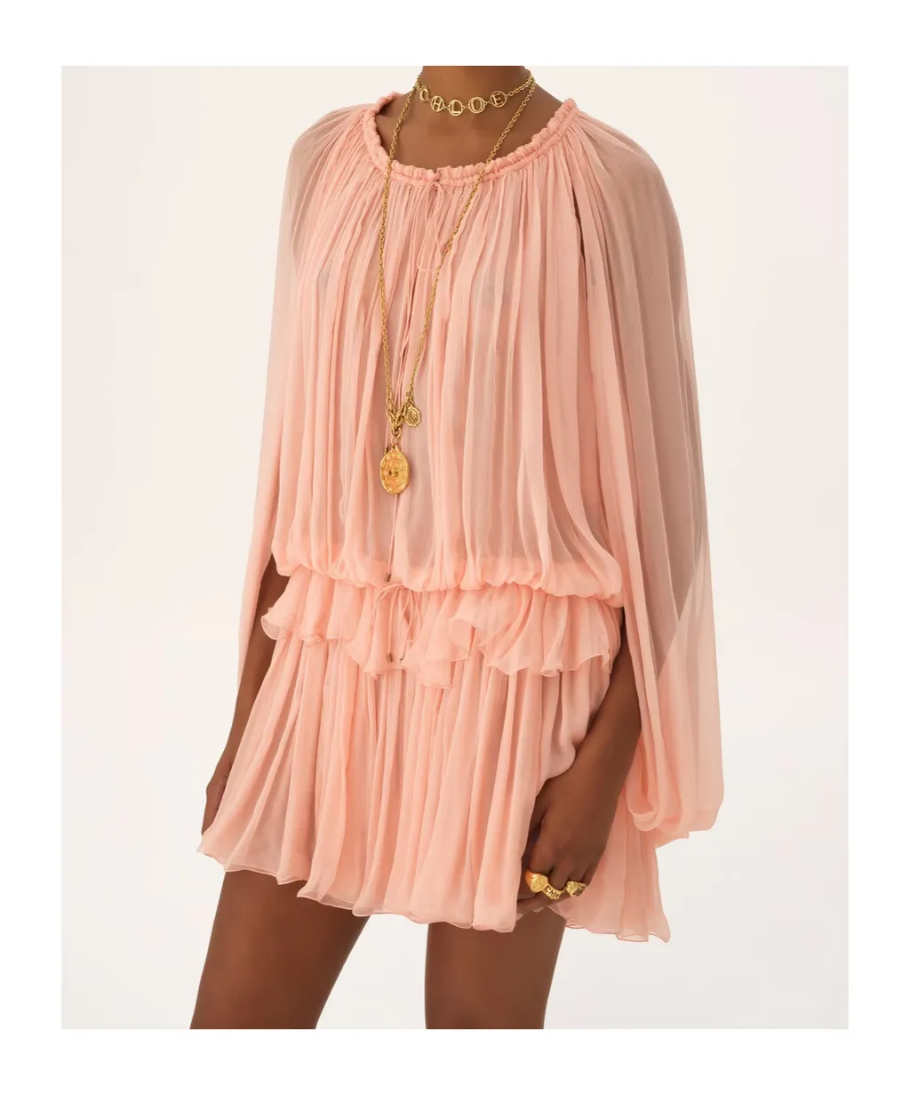 Chloé Cape Mini Dress