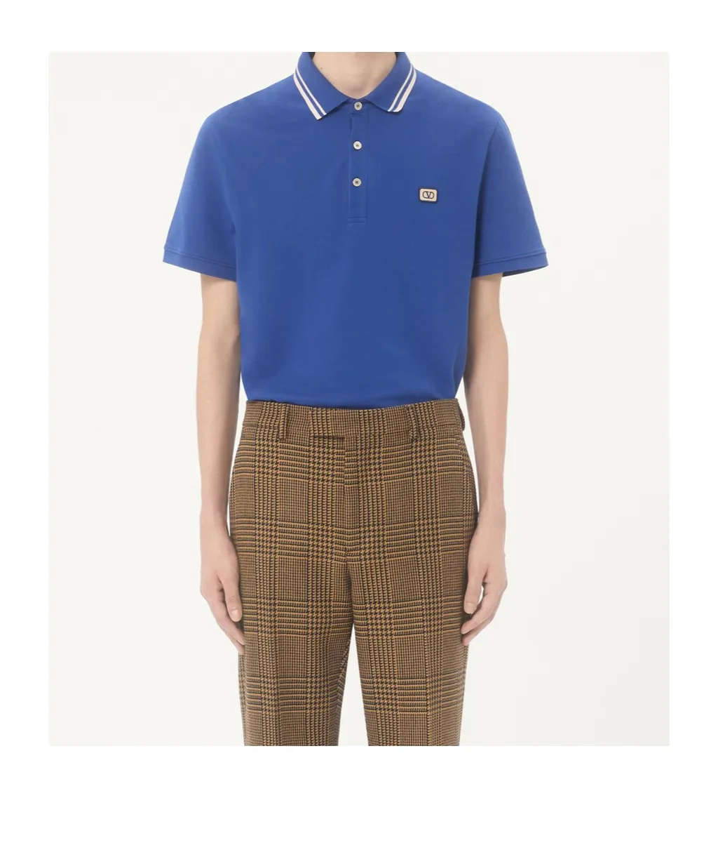 Valentino	Logo Embroidered Short-Sleeved Polo Shirt