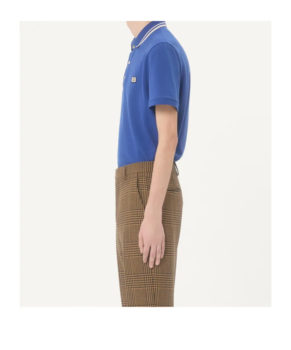 Valentino	Logo Embroidered Short-Sleeved Polo Shirt