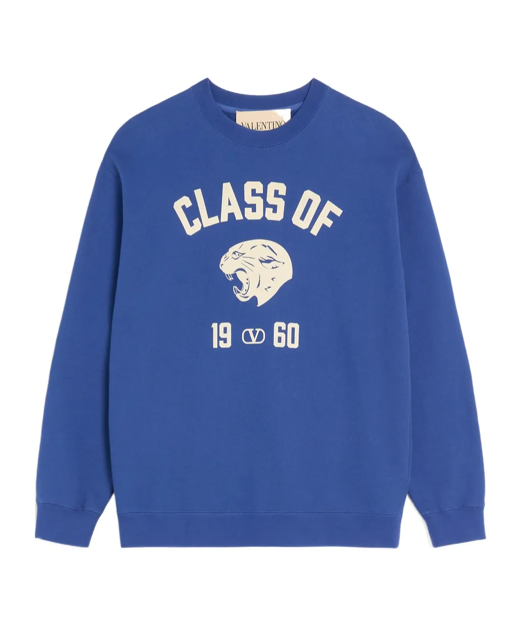 Panther-Logo Cotton Sweatshirt