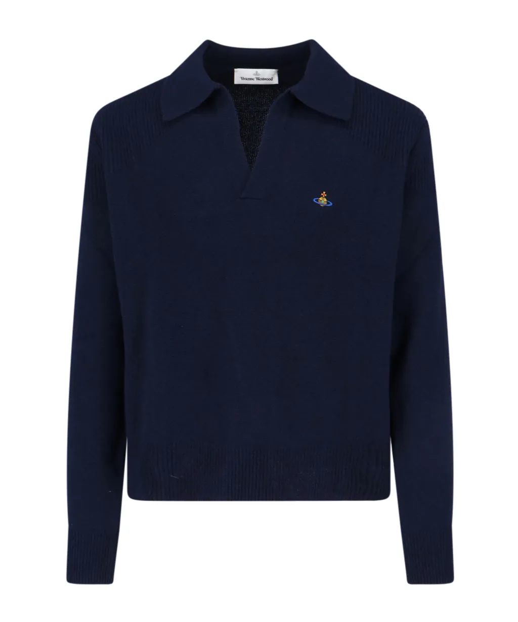 Vivienne Westwood Long Sleeve Logo Embroidered Jumper