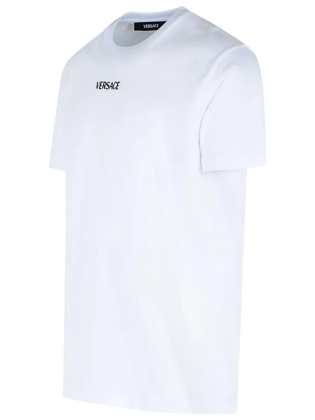 Versace Logo-Embroidered Crewneck T-Shirt