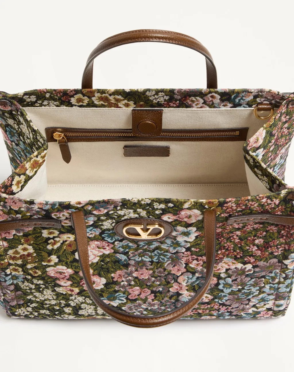 Valentino	Antibes Floral Patterned Medium Tote Bag