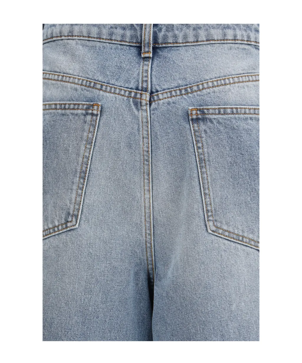 RÓHe Button Detailed Straight Leg Jeans