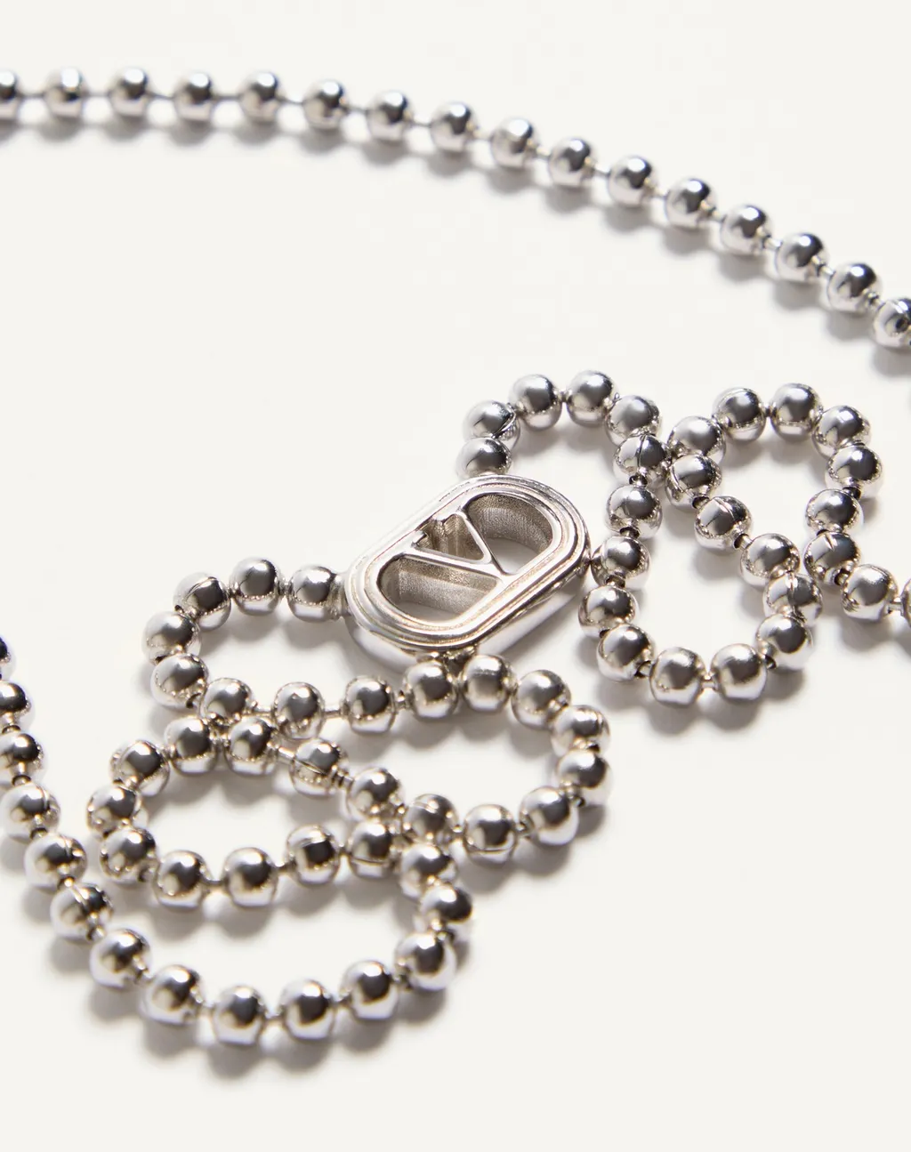 Valentino Ovalette Vlogo Signature Necklace