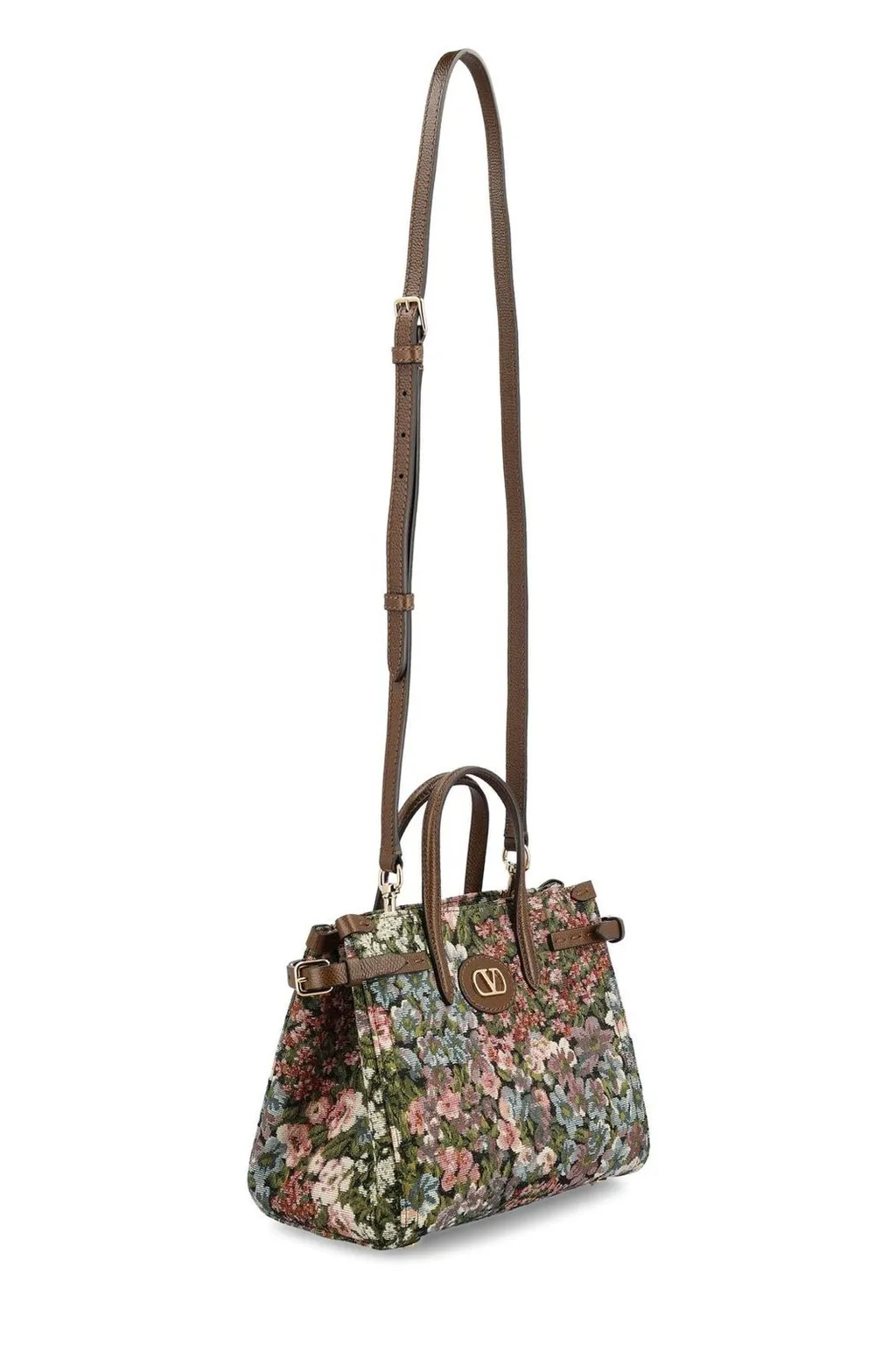 Valentino Antives Floral Jacquard Small Tote Bag