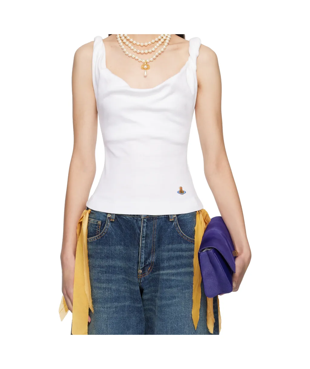 Vivienne Westwood Orb Embroidered Knitted Top