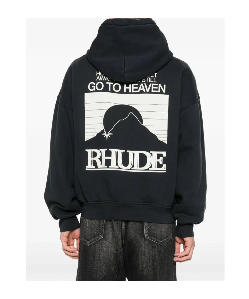 Rhude Logo Drawstring Hoodie