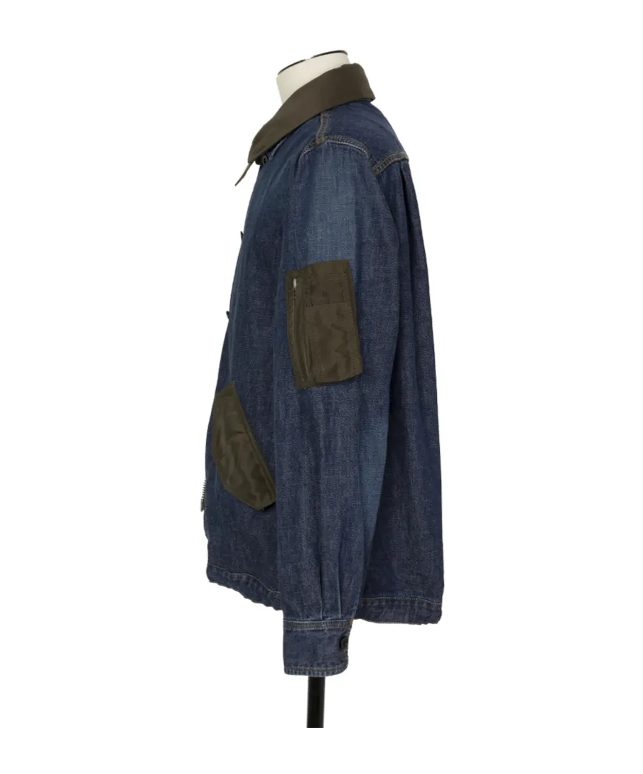 Sacai Layered Zipped Denim Jacket