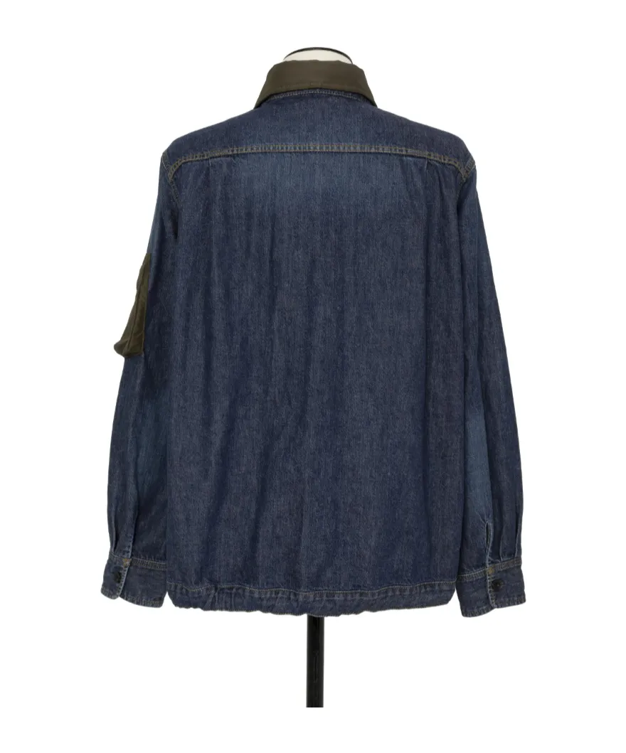 Sacai Layered Zipped Denim Jacket