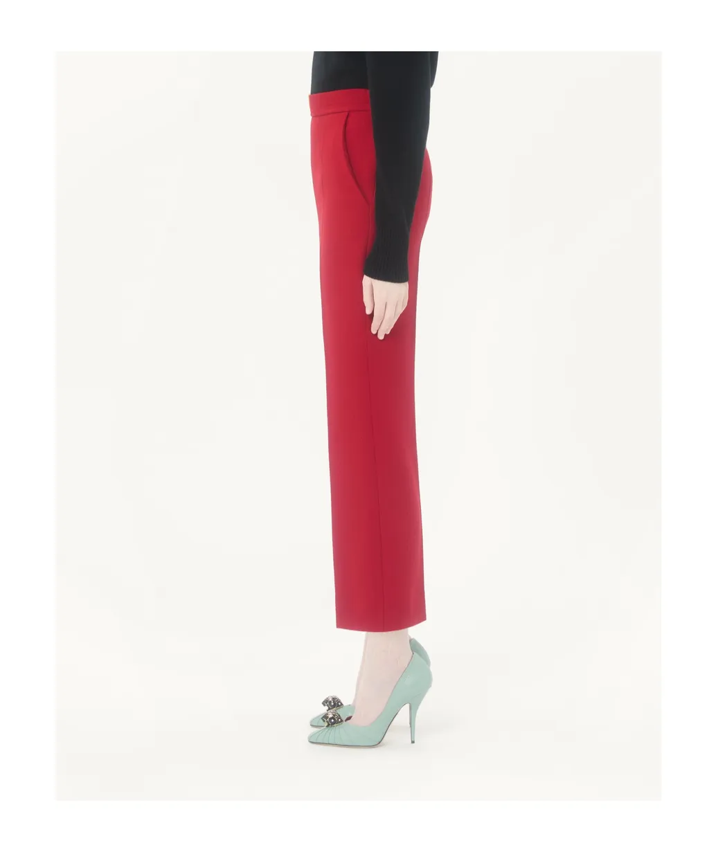 Valentino Logo Plaque Cropped Pants