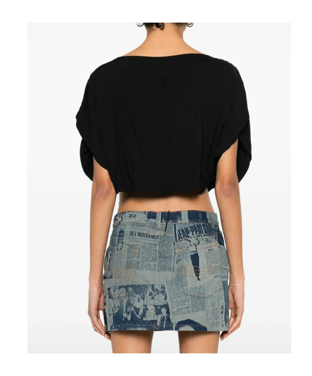 Vivienne Westwood Draped Puff-Sleeve Top