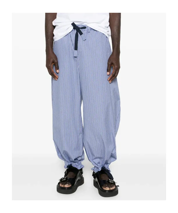 Striped Drawstring Trousers