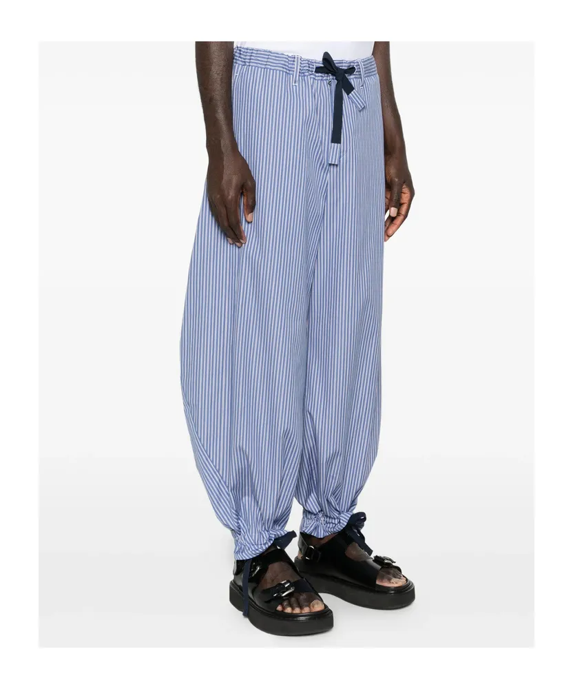 Striped Drawstring Trousers