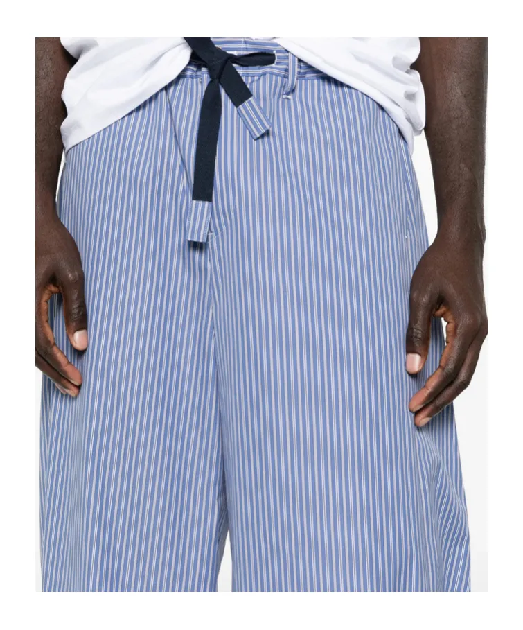 Striped Drawstring Trousers