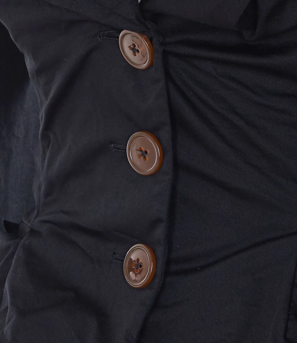 Vivienne Westwood Ruched Slim Fit Jacket