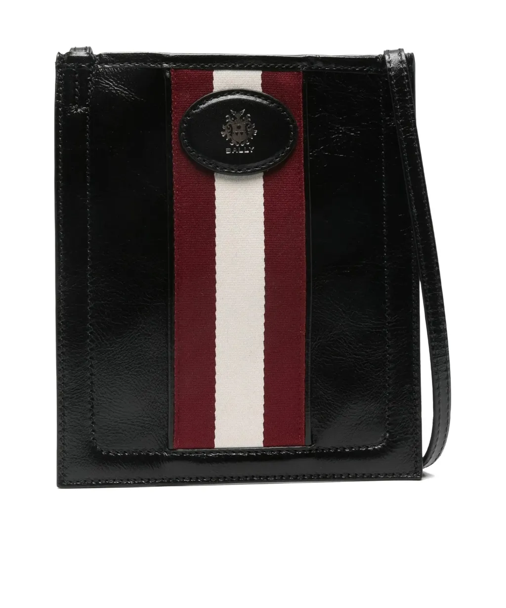 Stripe-Design Messenger Bag