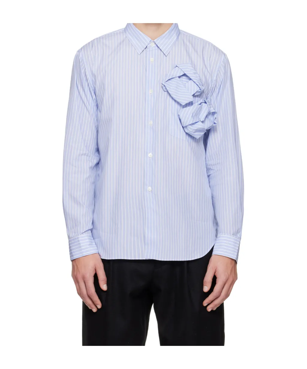 Stripe Rose Front Shirt