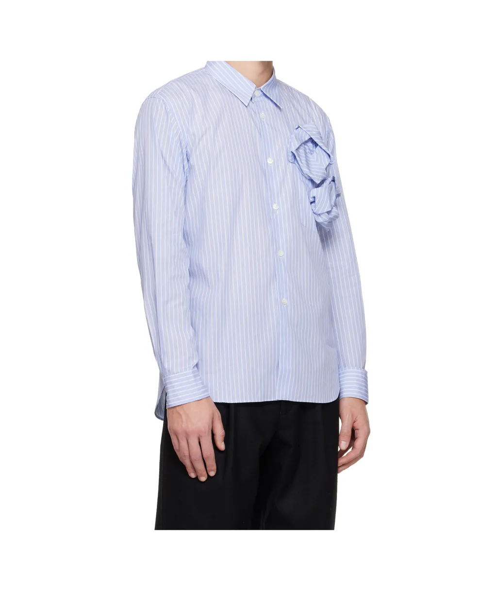 Stripe Rose Front Shirt