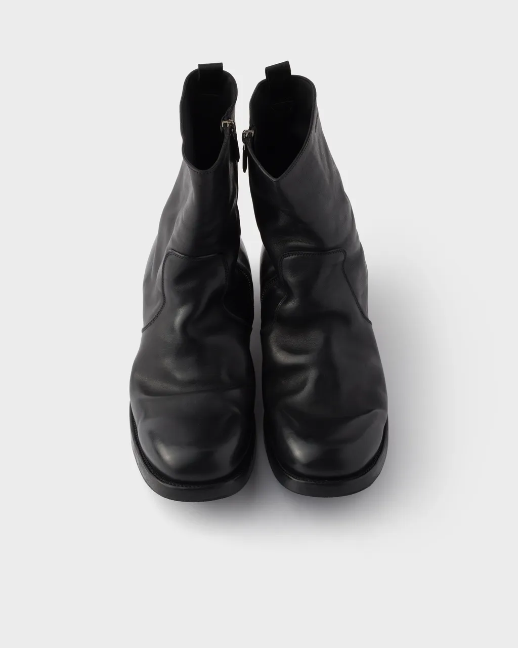 Prada Logo-Detailed Zipper Boots