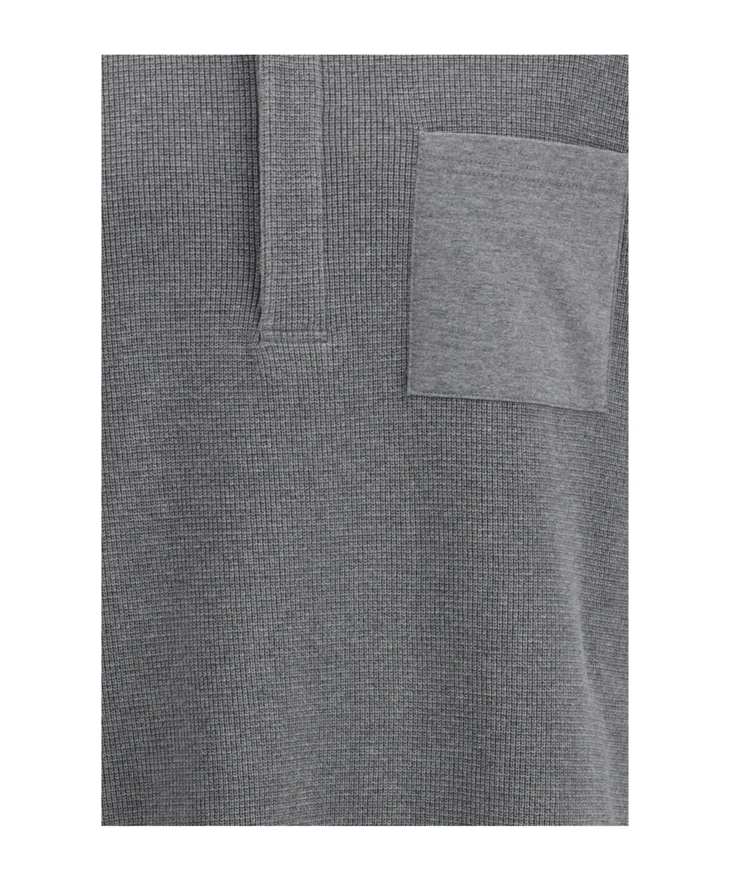 Thom Browne Logo Patch Polo Shirt