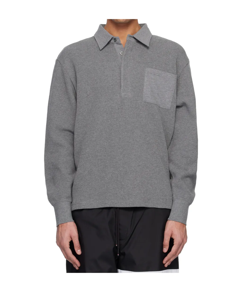 Thom Browne Logo Patch Polo Shirt
