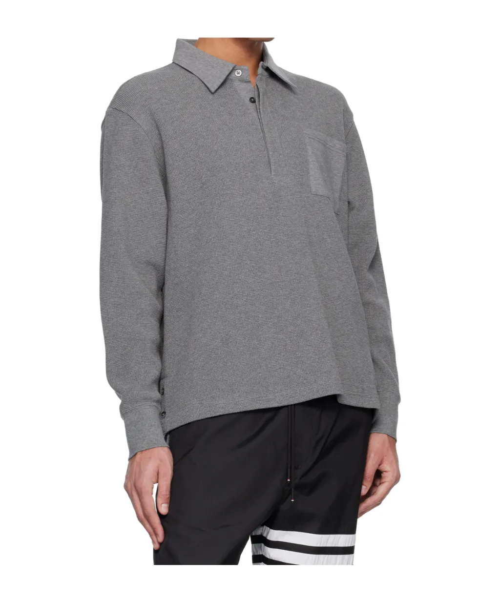 Thom Browne Logo Patch Polo Shirt