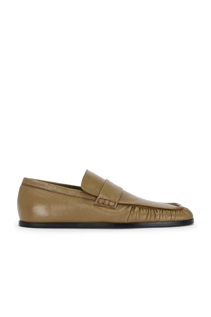 Jil Sander Hand-Stitched Wrinkled Loafers