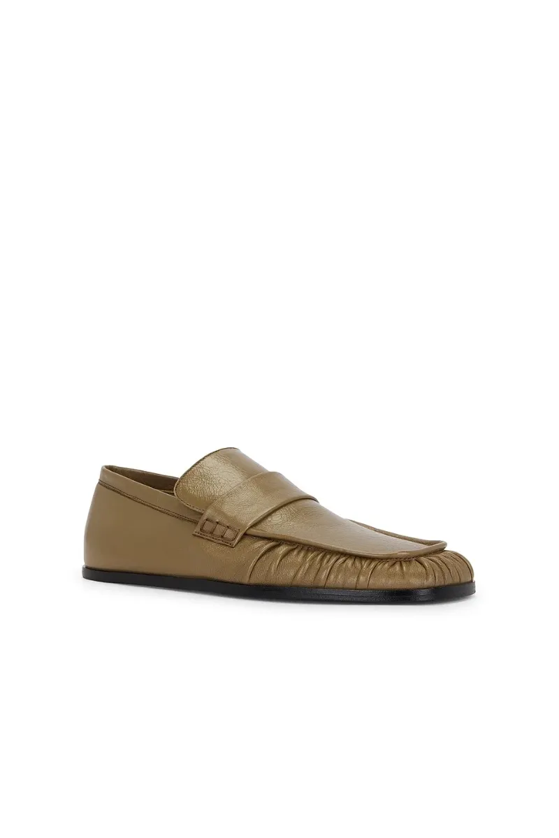 Jil Sander Hand-Stitched Wrinkled Loafers