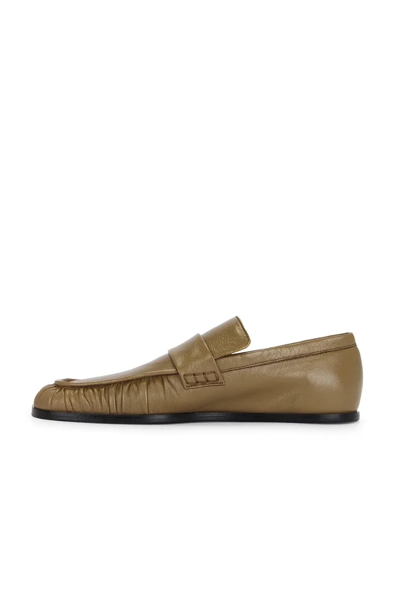 Jil Sander Hand-Stitched Wrinkled Loafers