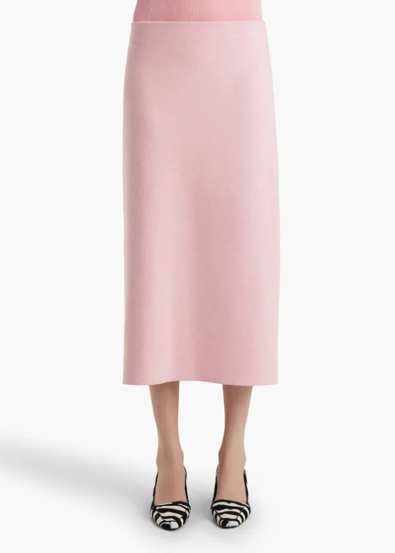 Khaite Ribbed Midi Skirt