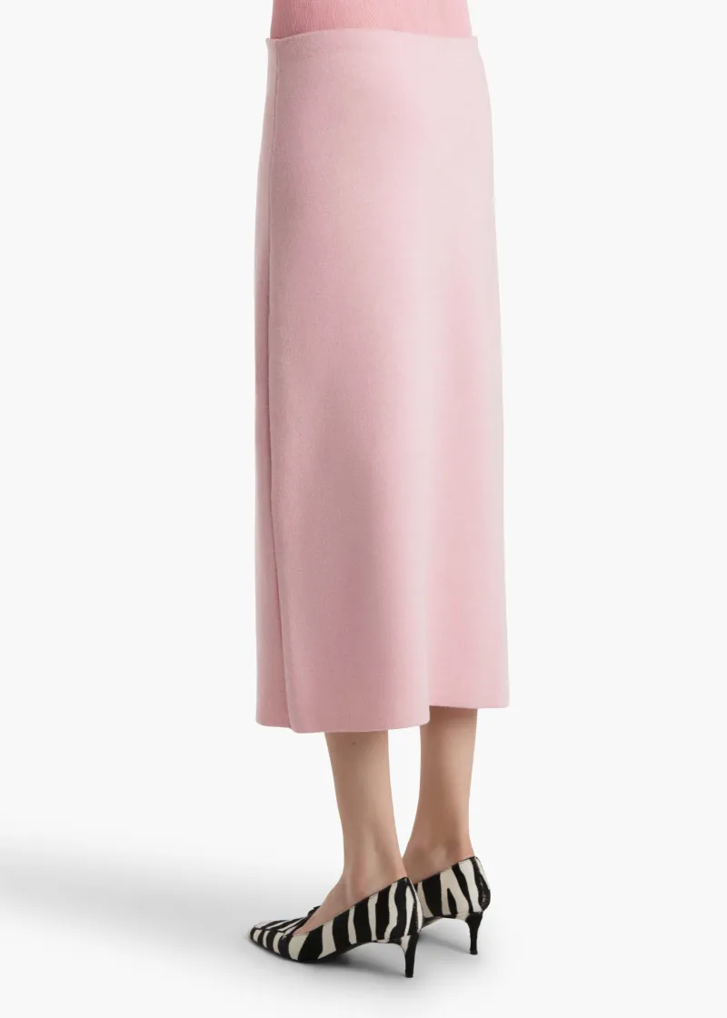 Khaite Ribbed Midi Skirt