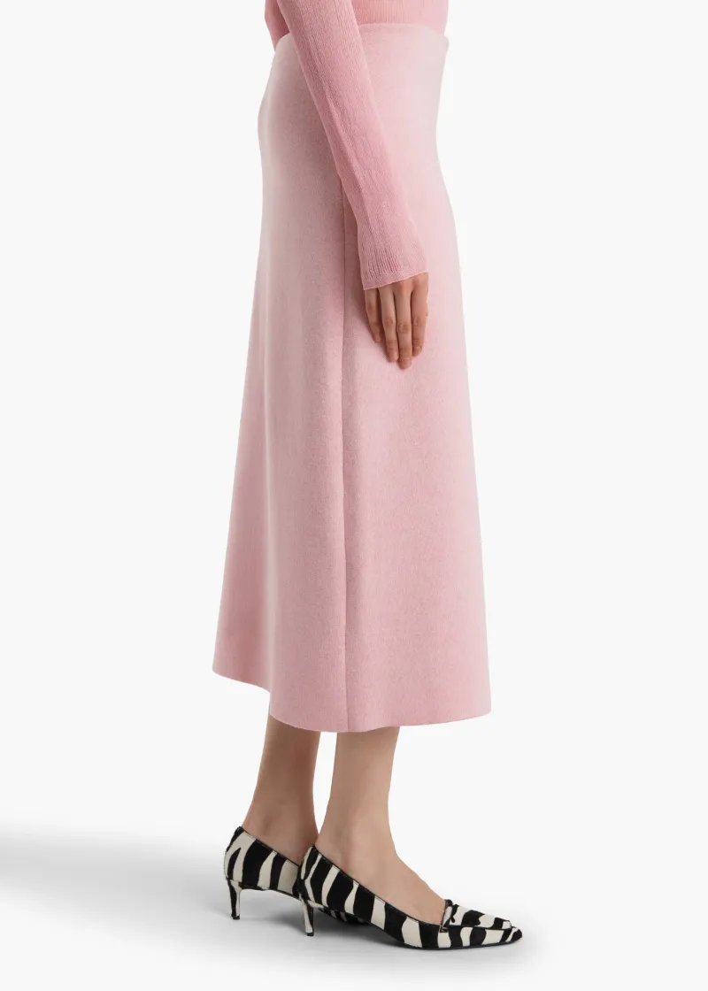 Khaite Ribbed Midi Skirt
