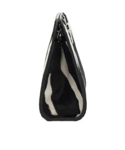 Ferragamo Diana Zebra Printed Clutch Bag