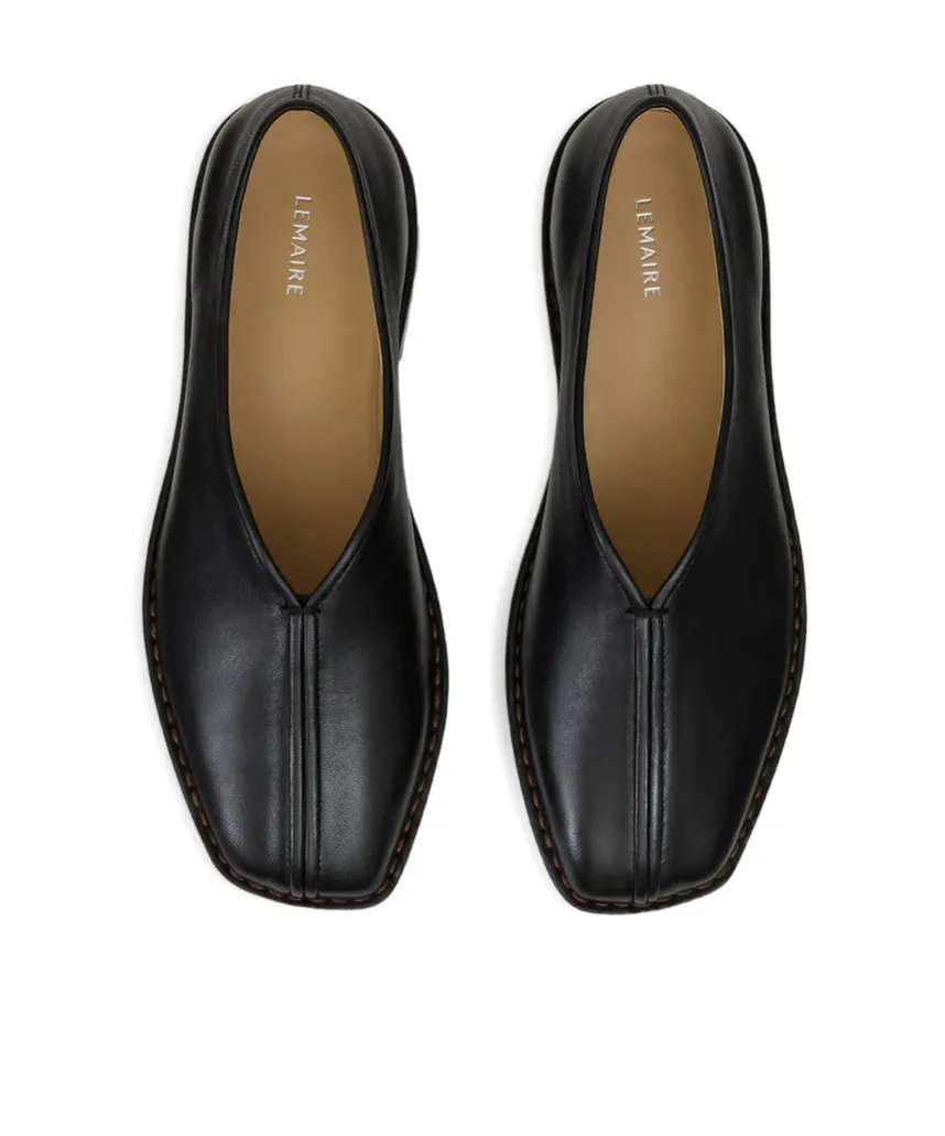 Piped Square-Toe Loafers