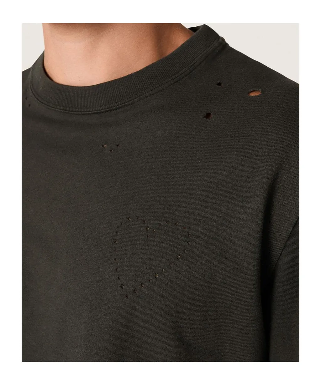 Golden Goose Deluxe Brand Heart Distressed T-Shirt