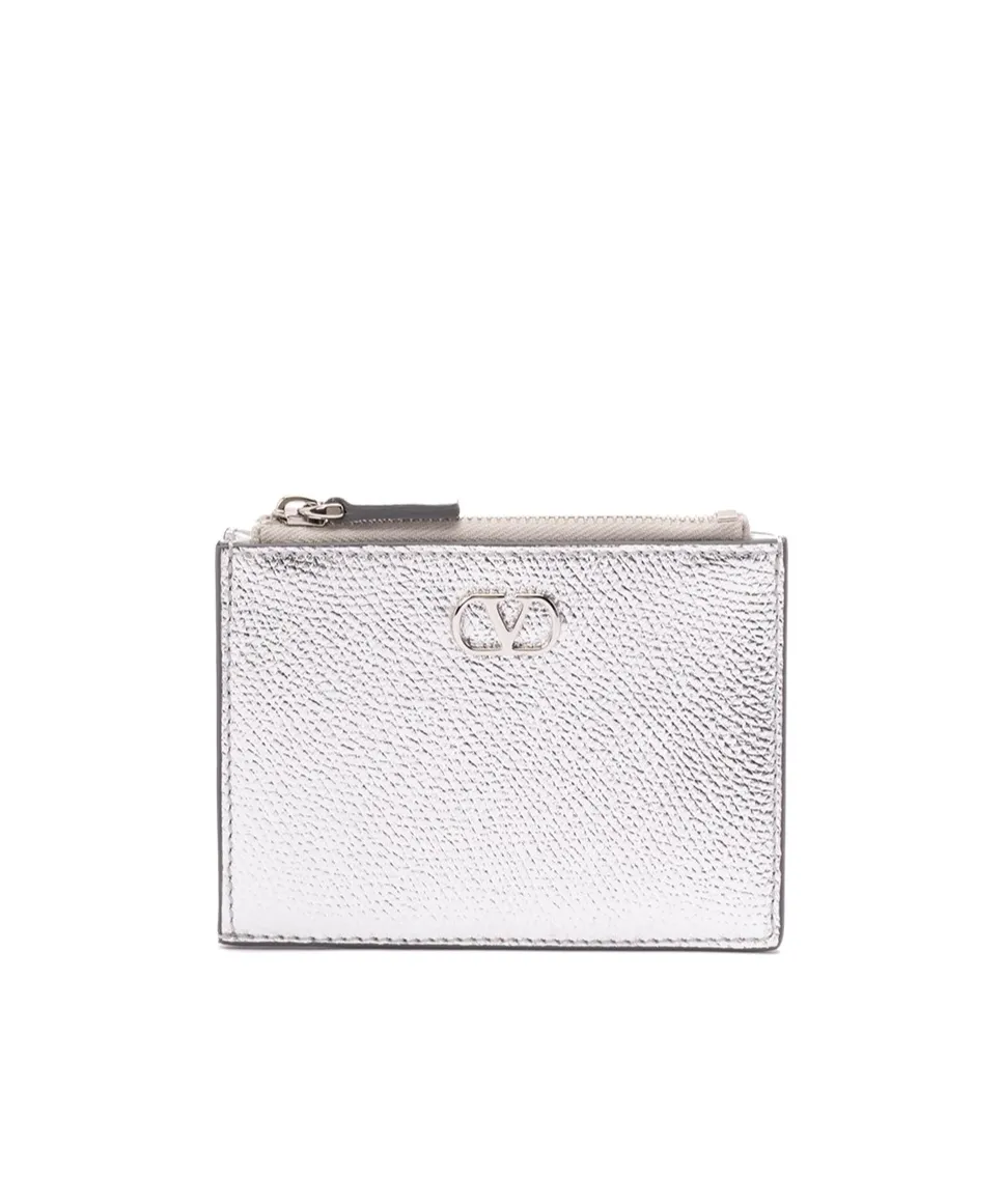 Valentino Vlogo Signature Zip-Up Wallet