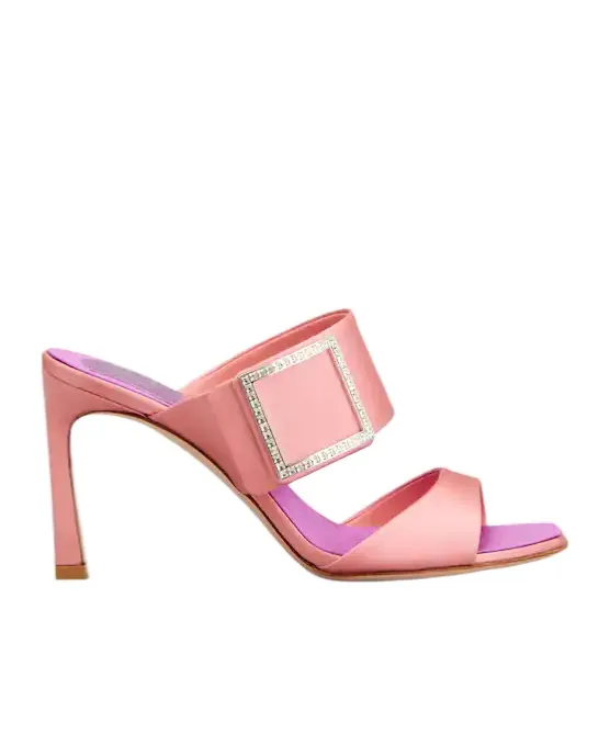 Roger Vivier Trompette Satin Mules