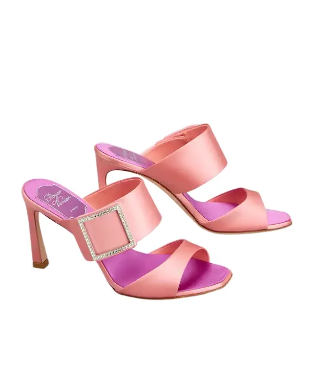 Roger Vivier Trompette Satin Mules