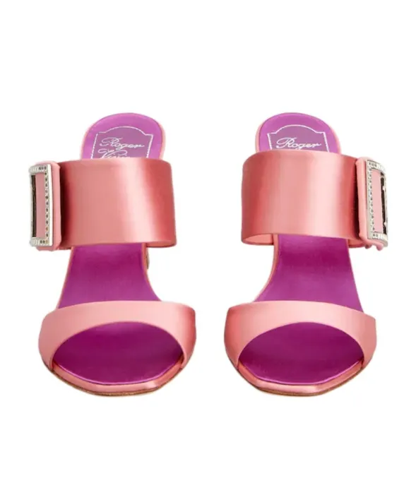 Roger Vivier Trompette Satin Mules