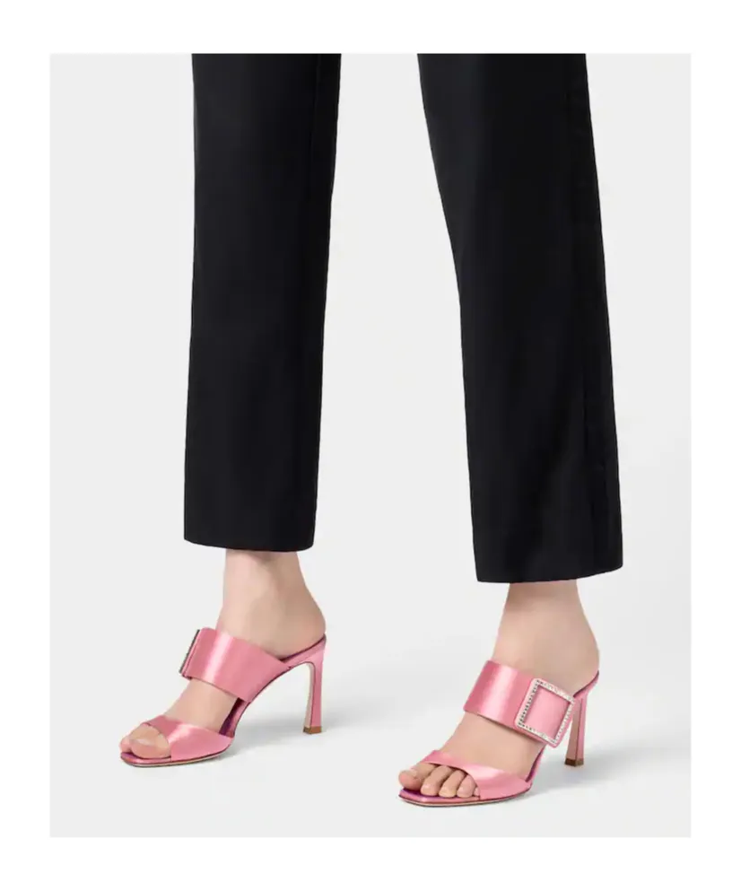 Roger Vivier Trompette Satin Mules