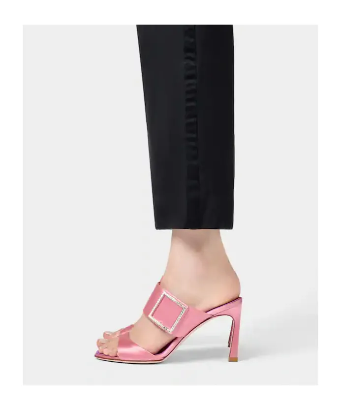 Roger Vivier Trompette Satin Mules