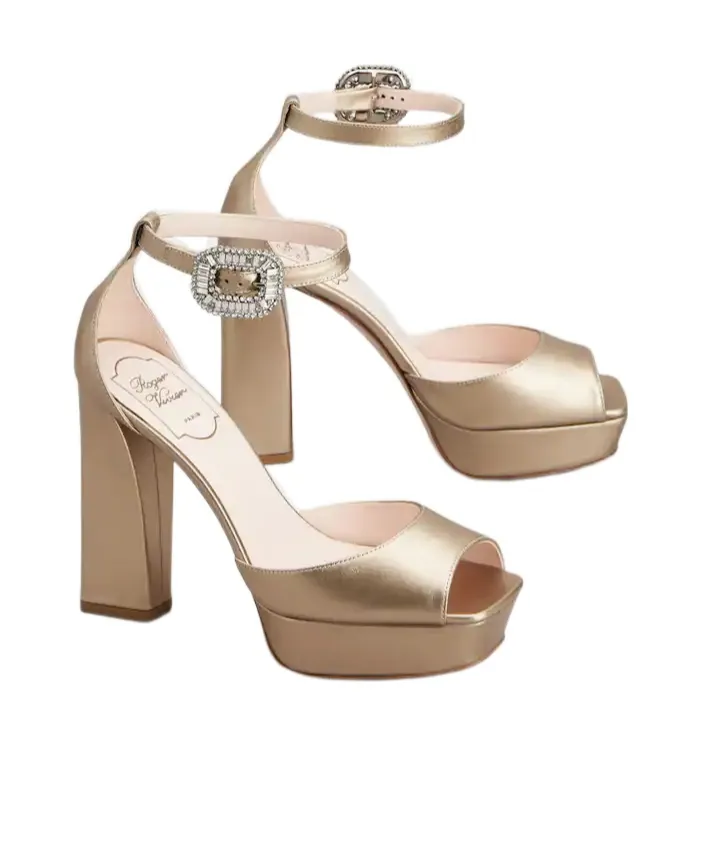 Platform Sandals In Leather