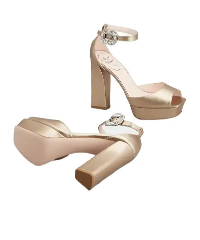 Platform Sandals In Leather